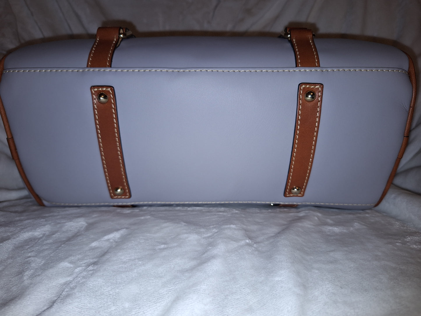 Dooney & Bourke Leather Satchel - Ash & Tan - NWT (Price Includes Shipping)