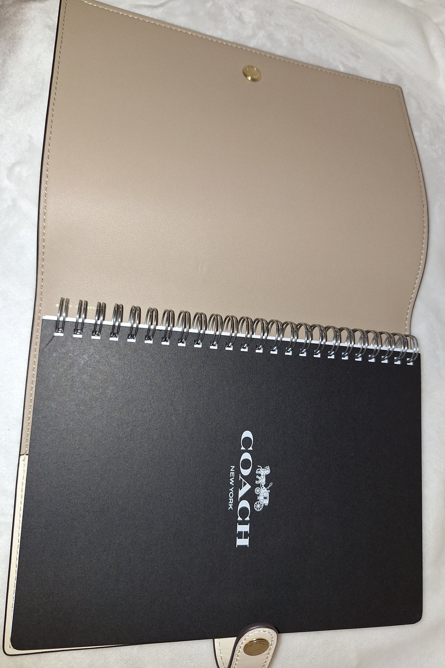 Coach Notebook - Chalk/White Signature Canvas - NWOT (Price Includes Shipping)