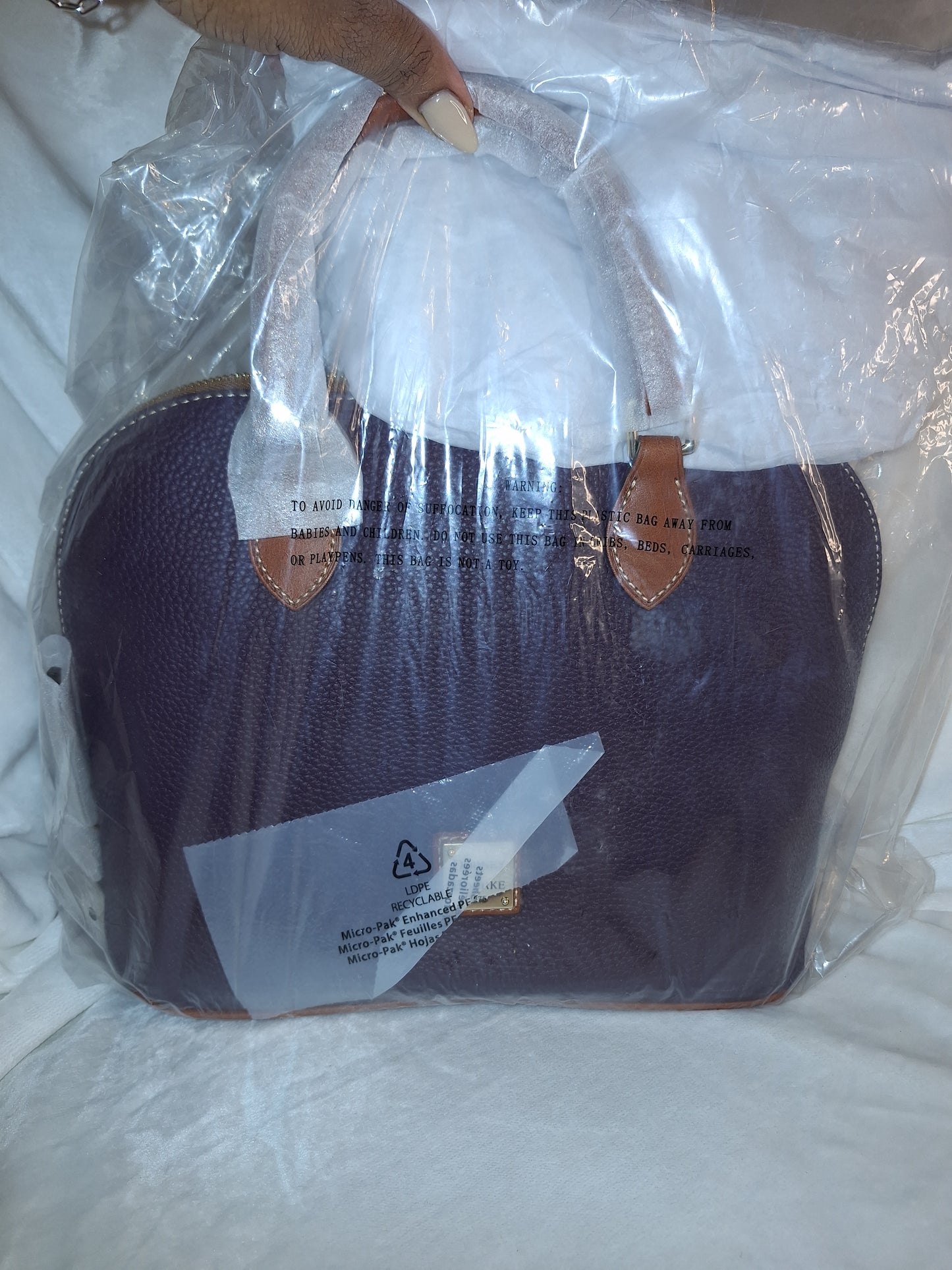 Dooney & Bourke Domed Satchel - Plum Wine - NWT (Price Includes Shipping)