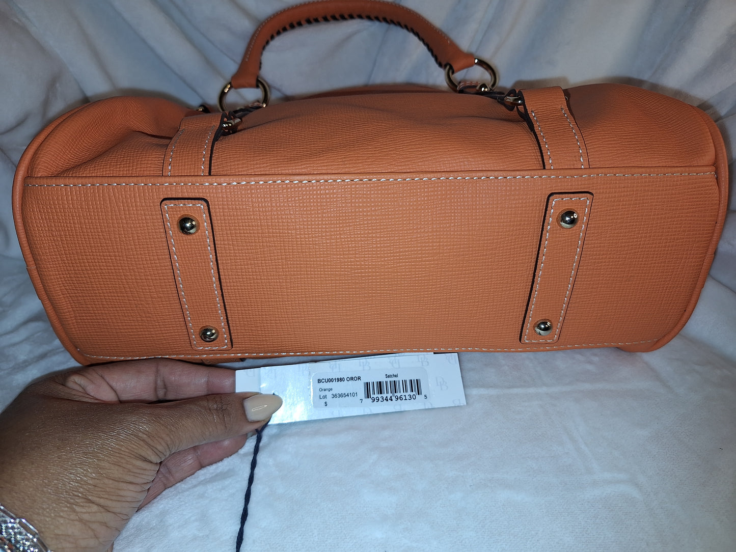 Dooney & Bourke Leather Satchel - Orange - NWT (Price Includes Shipping)