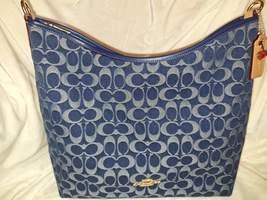 Coach Signature Denim Large Laurel - EUC (Price Includes Shipping)