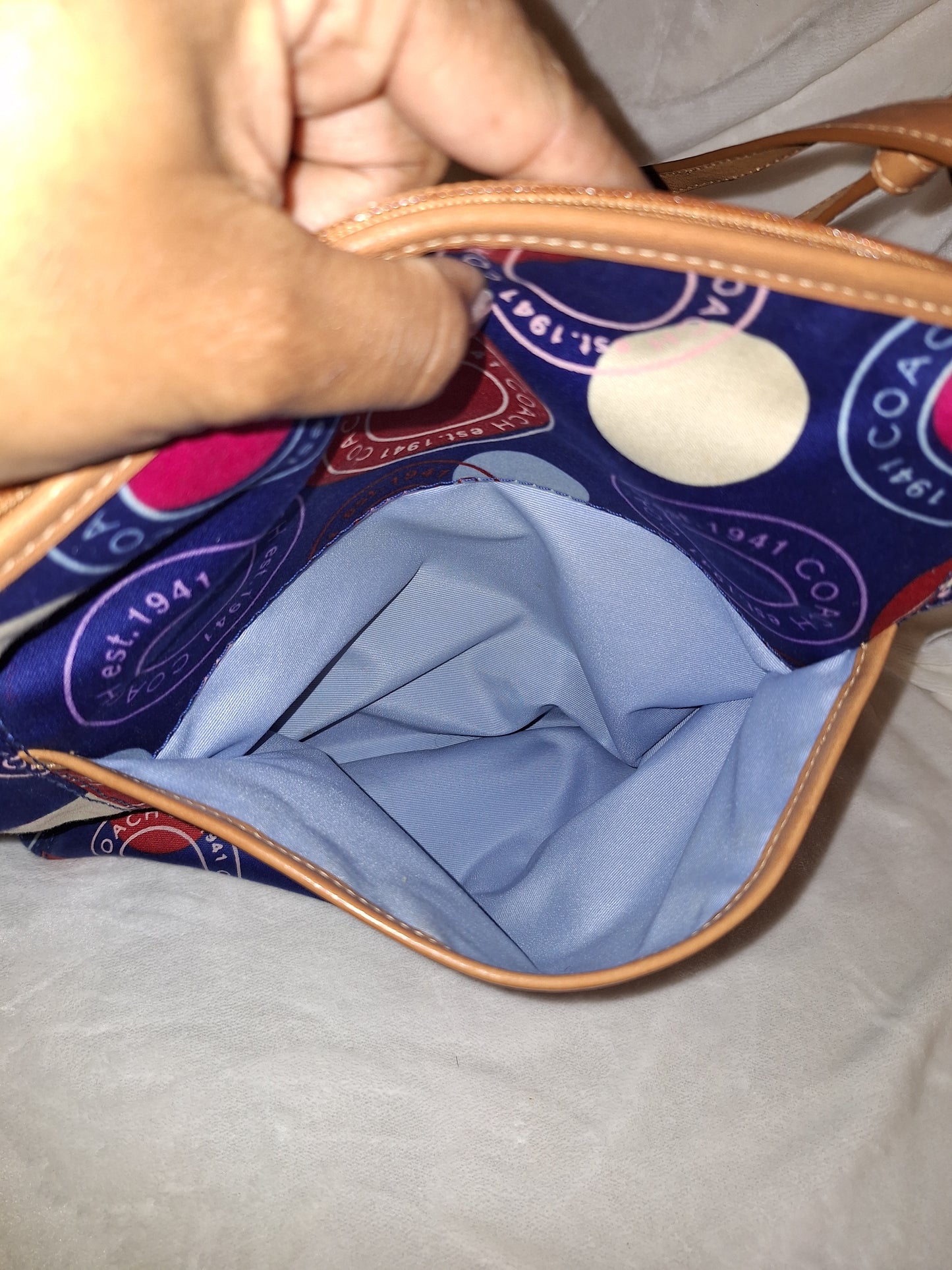 Coach 1941 Canvas Multicolor Tote & MatchingWristlet - EUC (Price Includes Shipping)