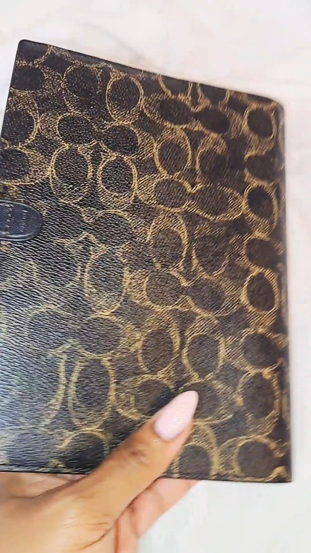 Coach Loved Leather Signature Canvas Notebook - NWT (Price Includes Shipping)