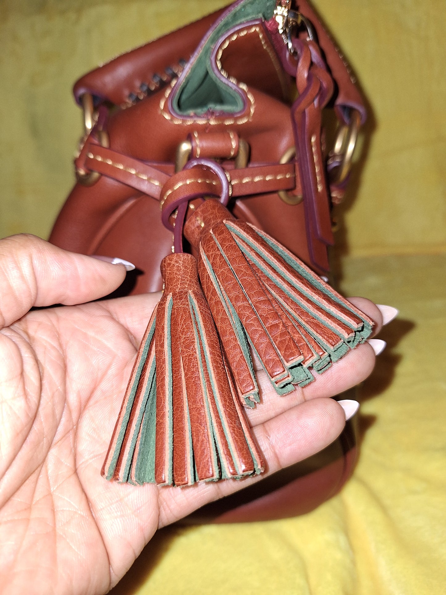 Dooney & Bourke (Large)  Florentine Leather Satchel & Matching Wallet - Ginger - NWT - Price Includes Shipping