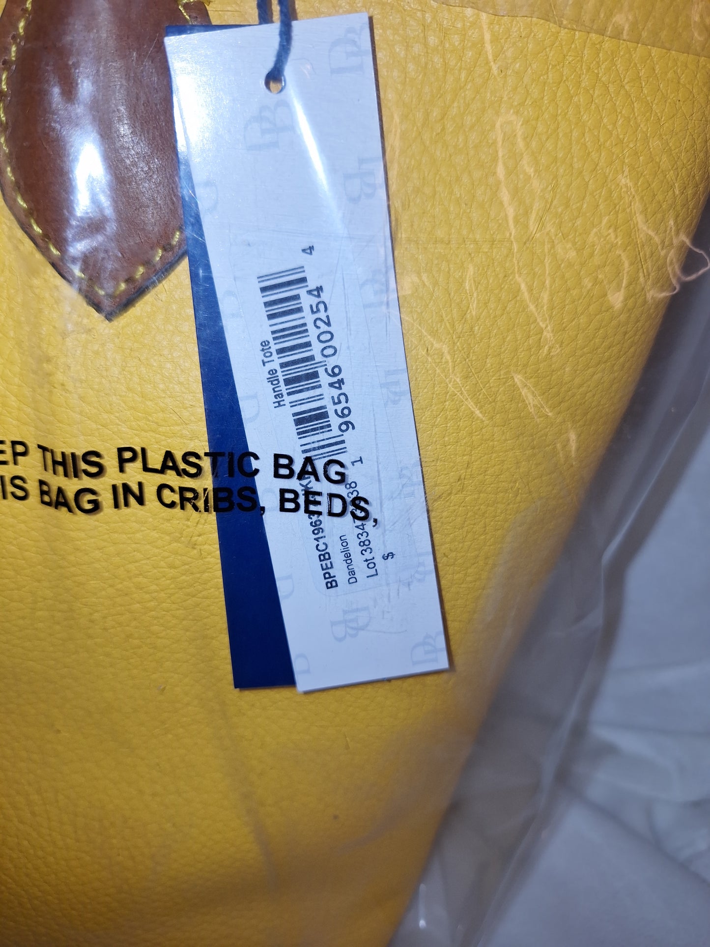 Dooney & Bourke Pebble Leather Top Handle Tote - Dandelion - NWT (Price Includes Shipping)