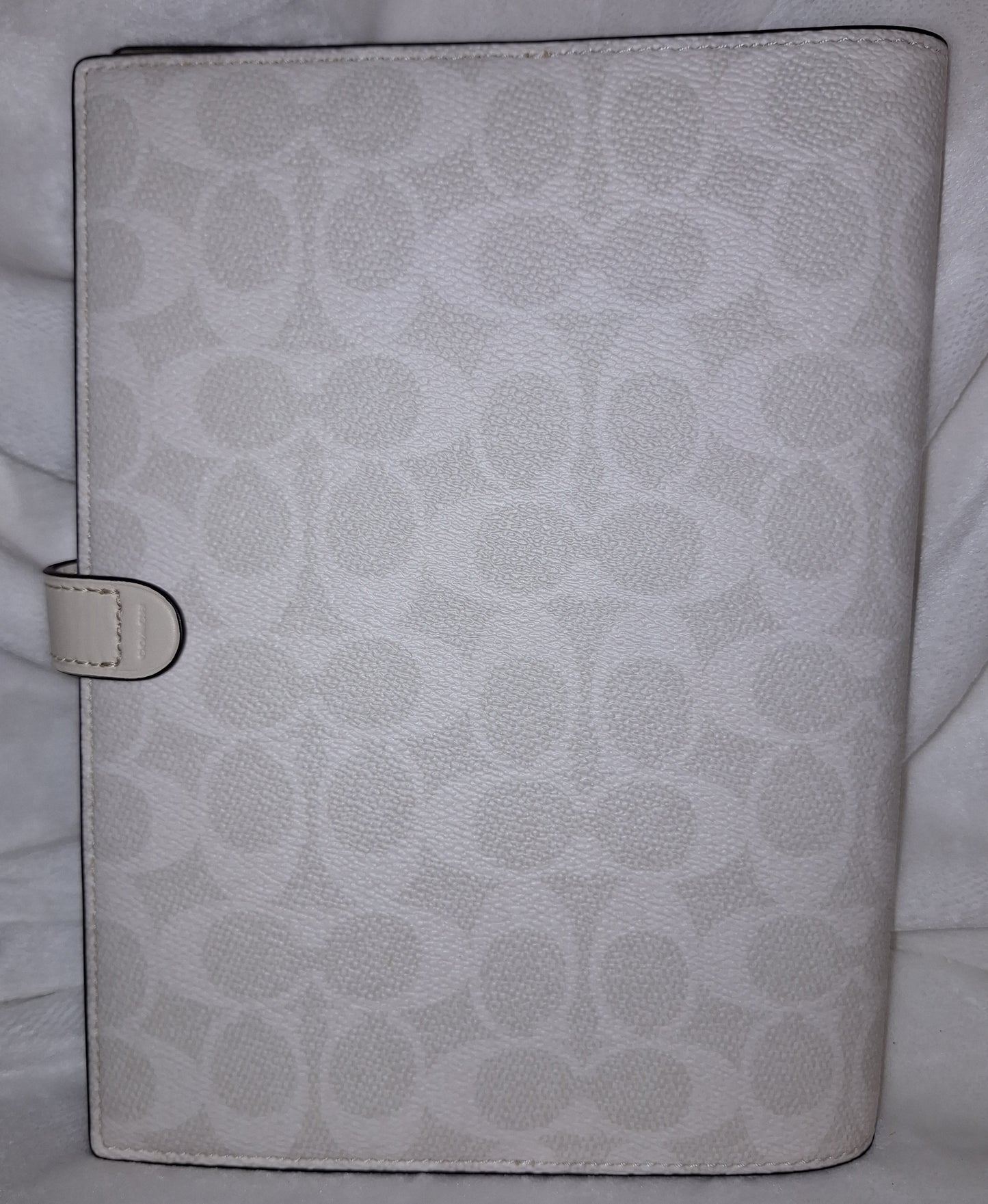 Coach Notebook - Chalk/White Signature Canvas - NWOT (Price Includes Shipping)