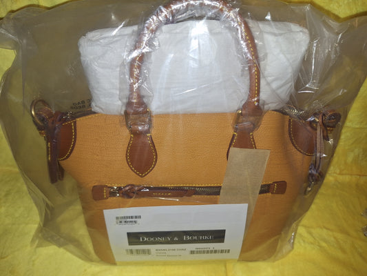 Dooney & Bourke All Weather Leather Domed Satchel 30 - NWT - Chamois - Price Includes Shipping