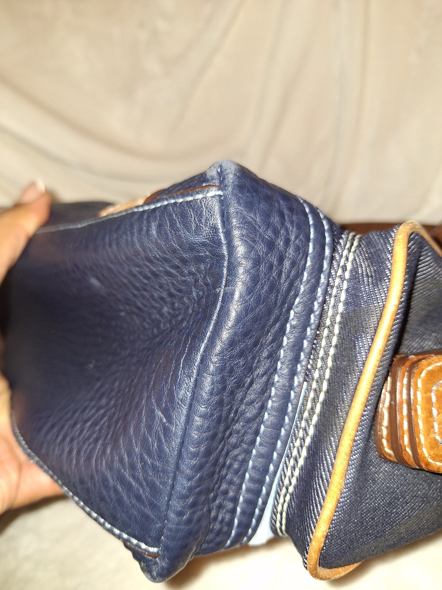 Coach Signature Denim Patchwork Tote & Matching Wristlet - GUC (Price Includes Shipping)