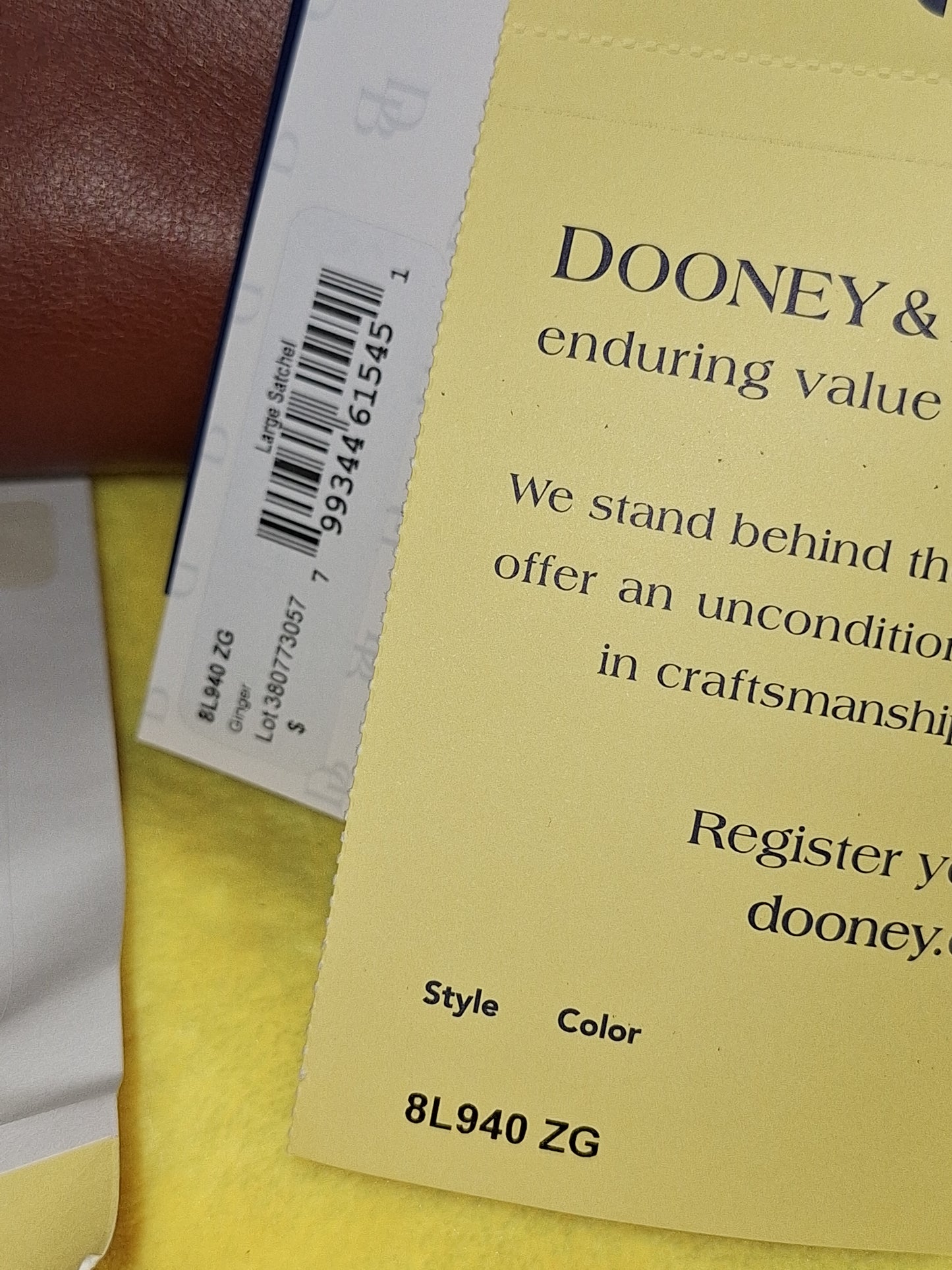 Dooney & Bourke (Large)  Florentine Leather Satchel & Matching Wallet - Ginger - NWT - Price Includes Shipping