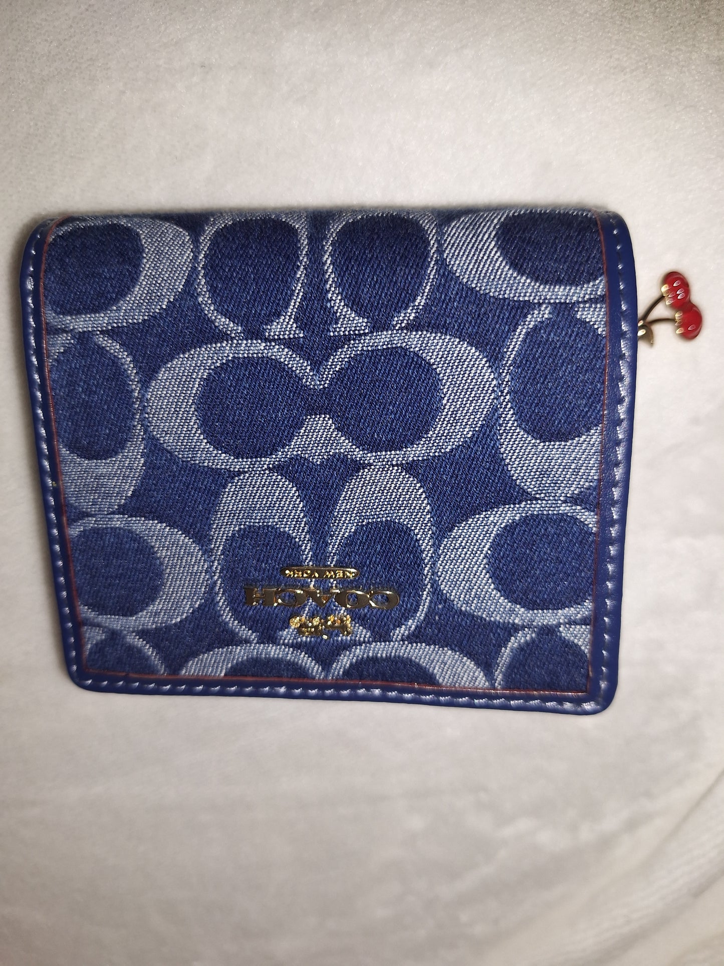 Coach Signature Denim Snap Wallet - NWT (Price Includes Shipping)