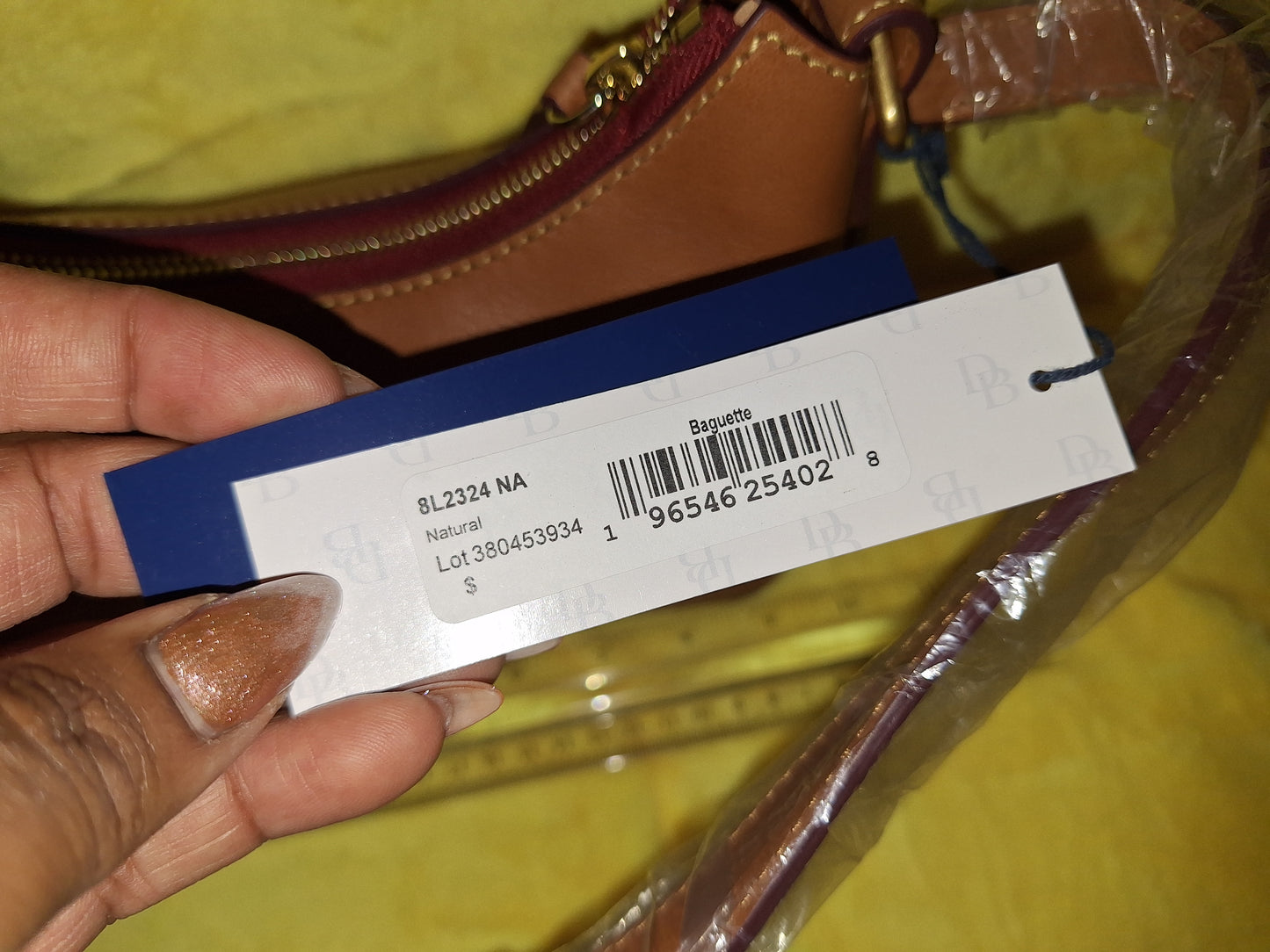 Dooney & Bourke Florentine Leather Baguette - Natural - NWT (Price Includes Shipping)
