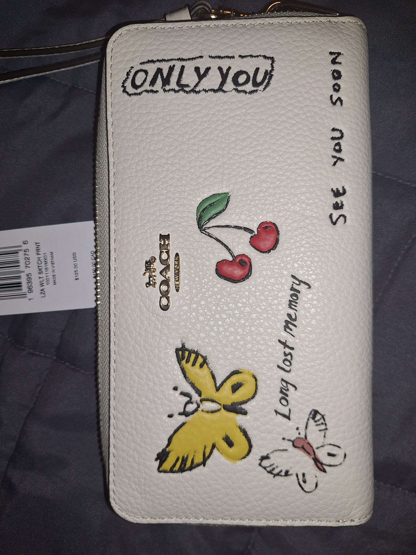 Coach Sketch Long Zip Wallet Wristlet - EUC (Price Includes Shipping)