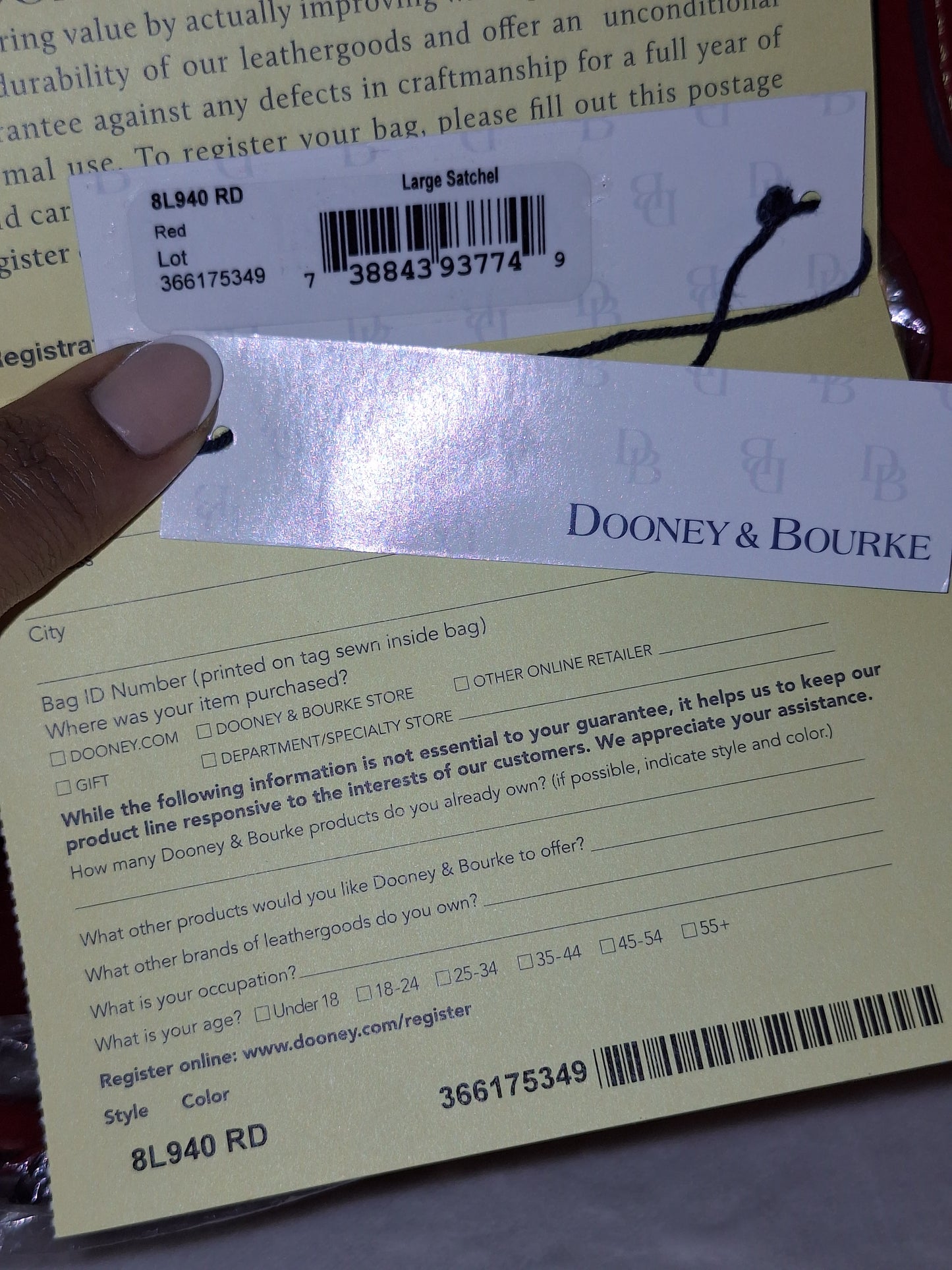 Dooney & Bourke ***(The Original Large)*** Florentine Satchel - Red - NWT (Price Includes Shipping)