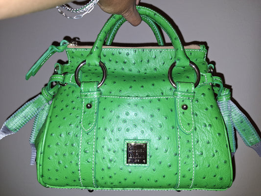 Dooney & Bourke Kelly Green Ostrich Satchel - NWT (Price Includes Shipping)