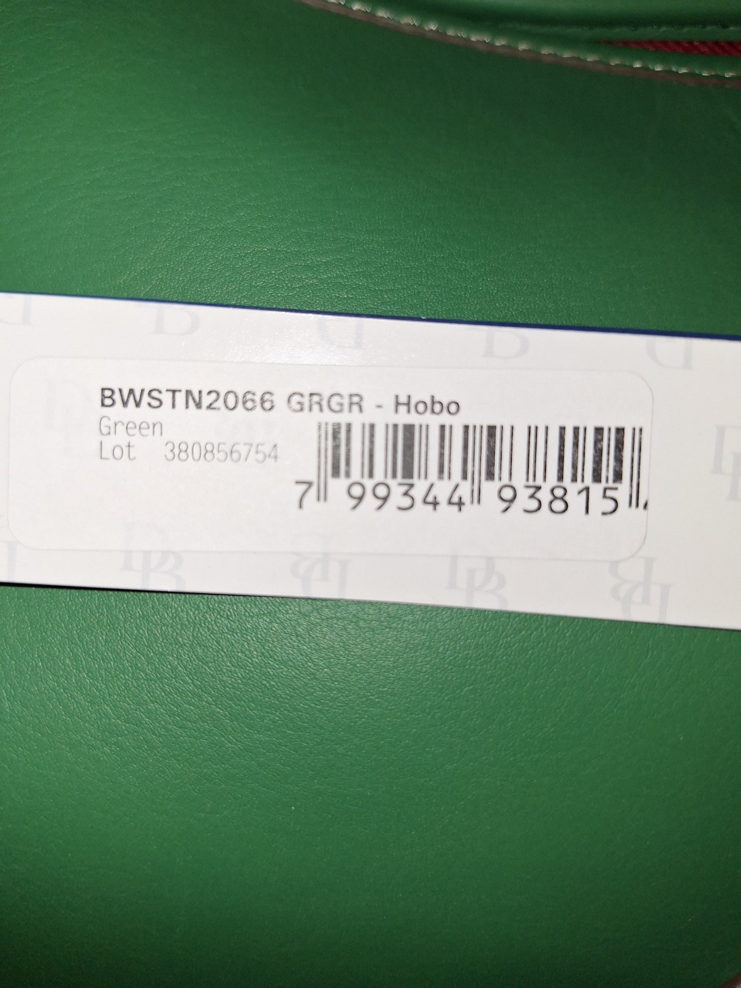 Dooney & Bourke Western Large Hobo - Green - NWT & Possibly One Of A Kind - Sample Bag (Price Includes Shipping)