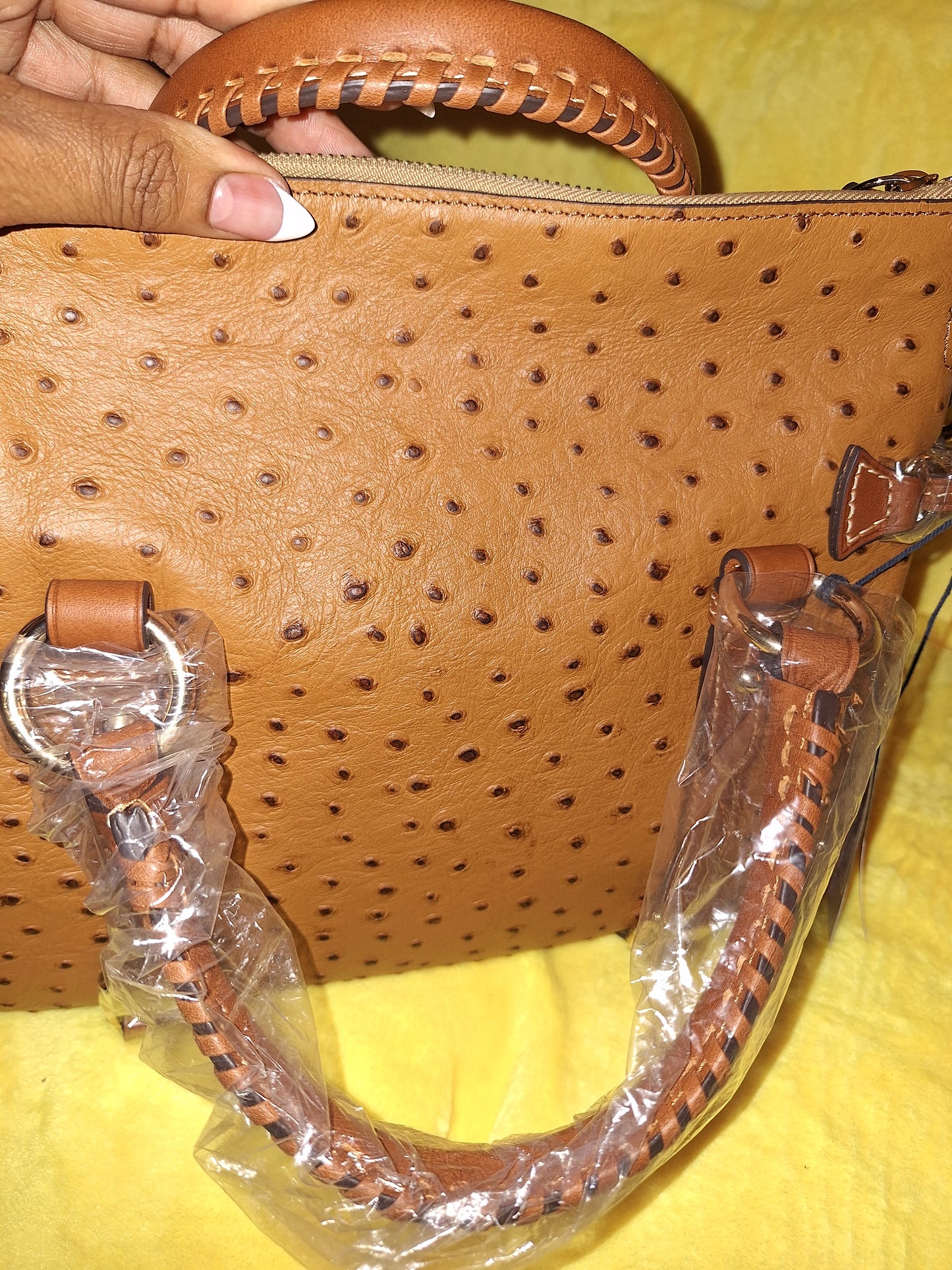 Dooney & Bourke Large Leather Satchel - Caramel - NWT - Price Includes Shipping