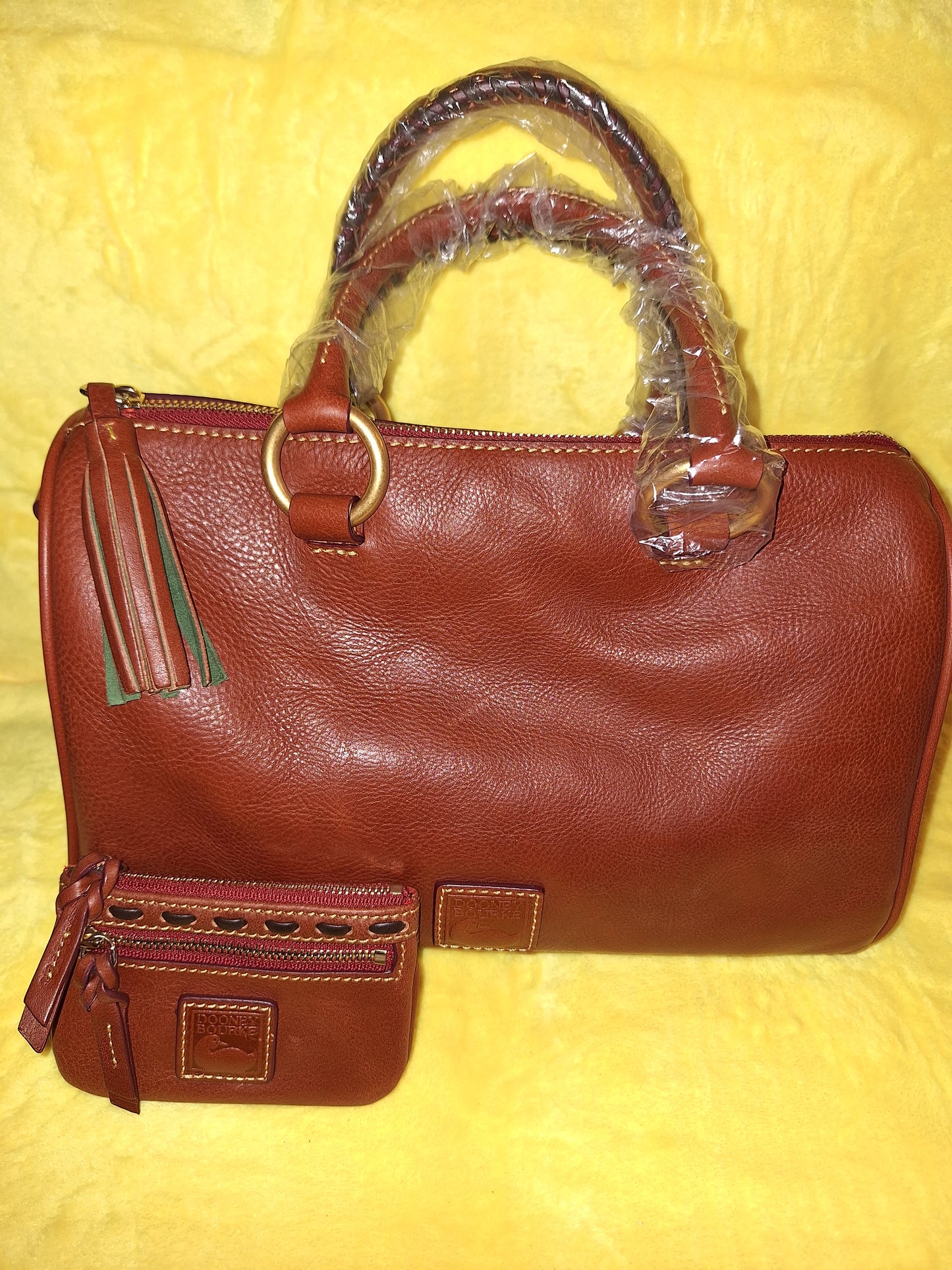 Dooney & Bourke Florentine Barrel Satchel - Ginger - NWT - Price Includes Shipping
