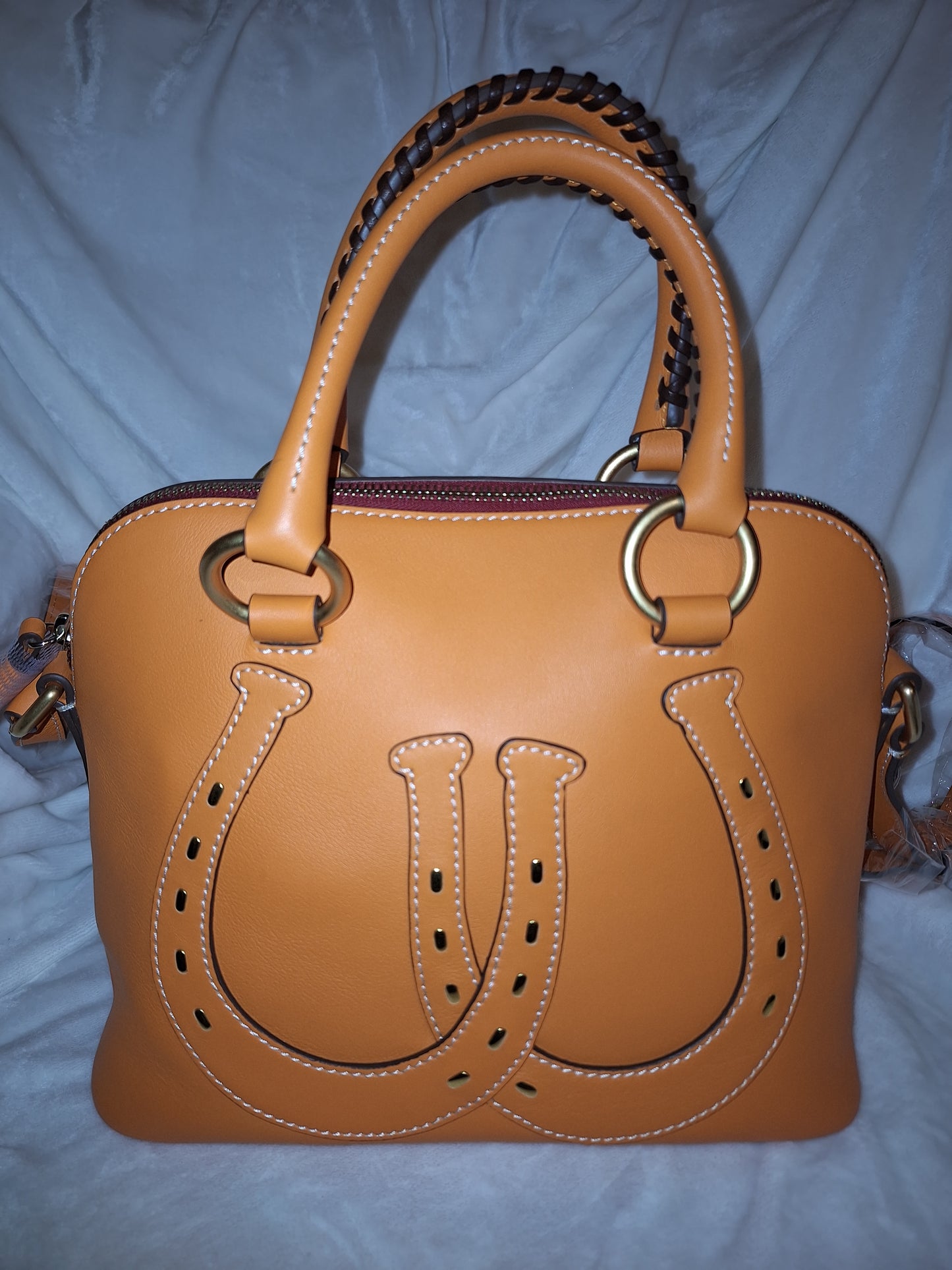 Dooney & Bourke Leather Western Collection Satchel - Orange - NWT (Price Includes Shipping)