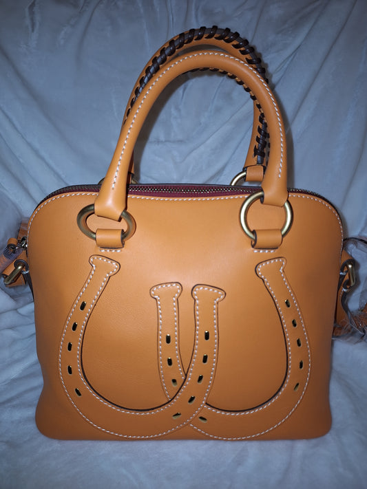 Dooney & Bourke Leather Western Collection Satchel - Orange - NWT (Price Includes Shipping)