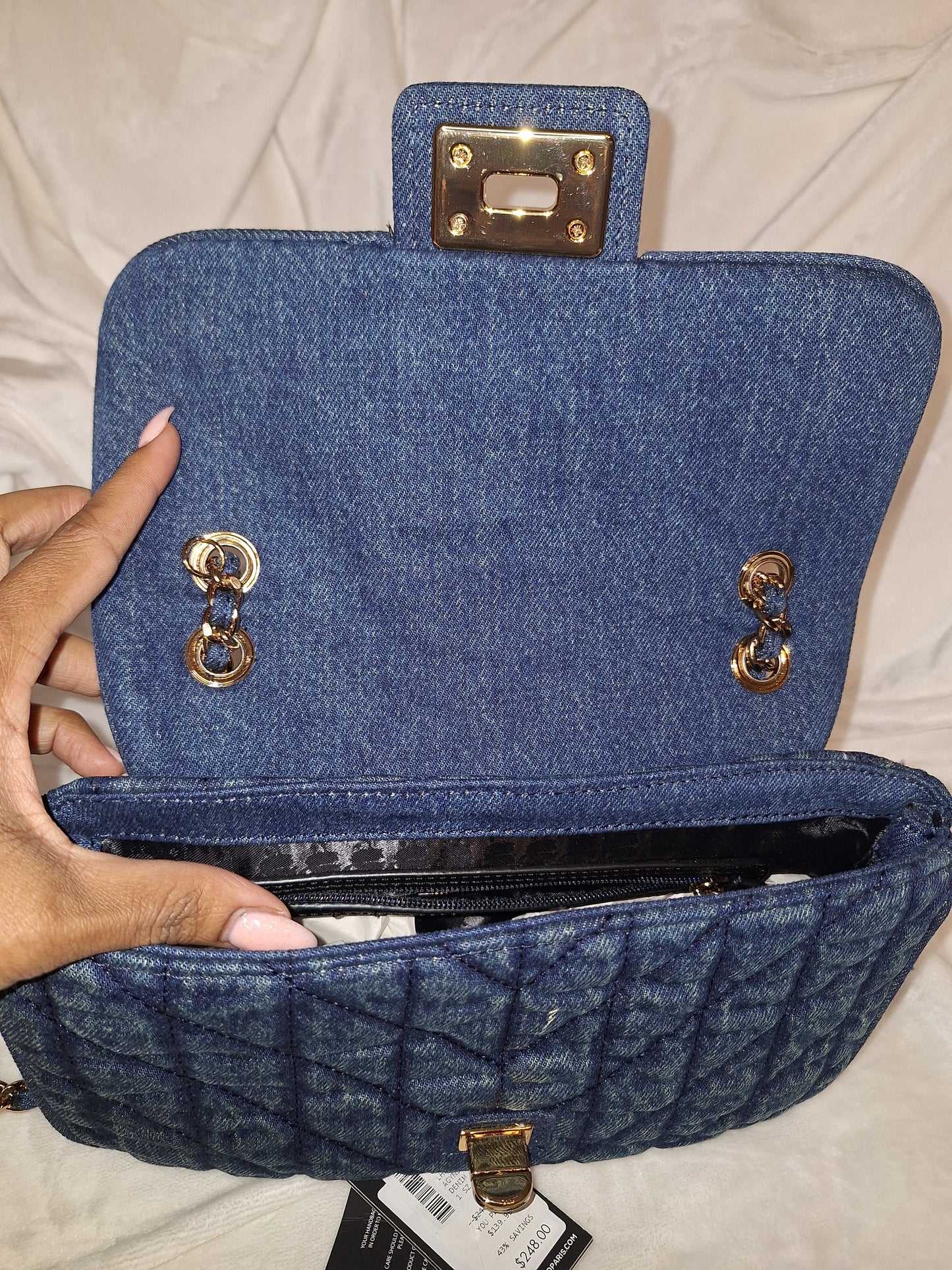 Karl Lagerfeld Agyness - Blue Denim - Regular Size - NWT (Price Includes Shipping)