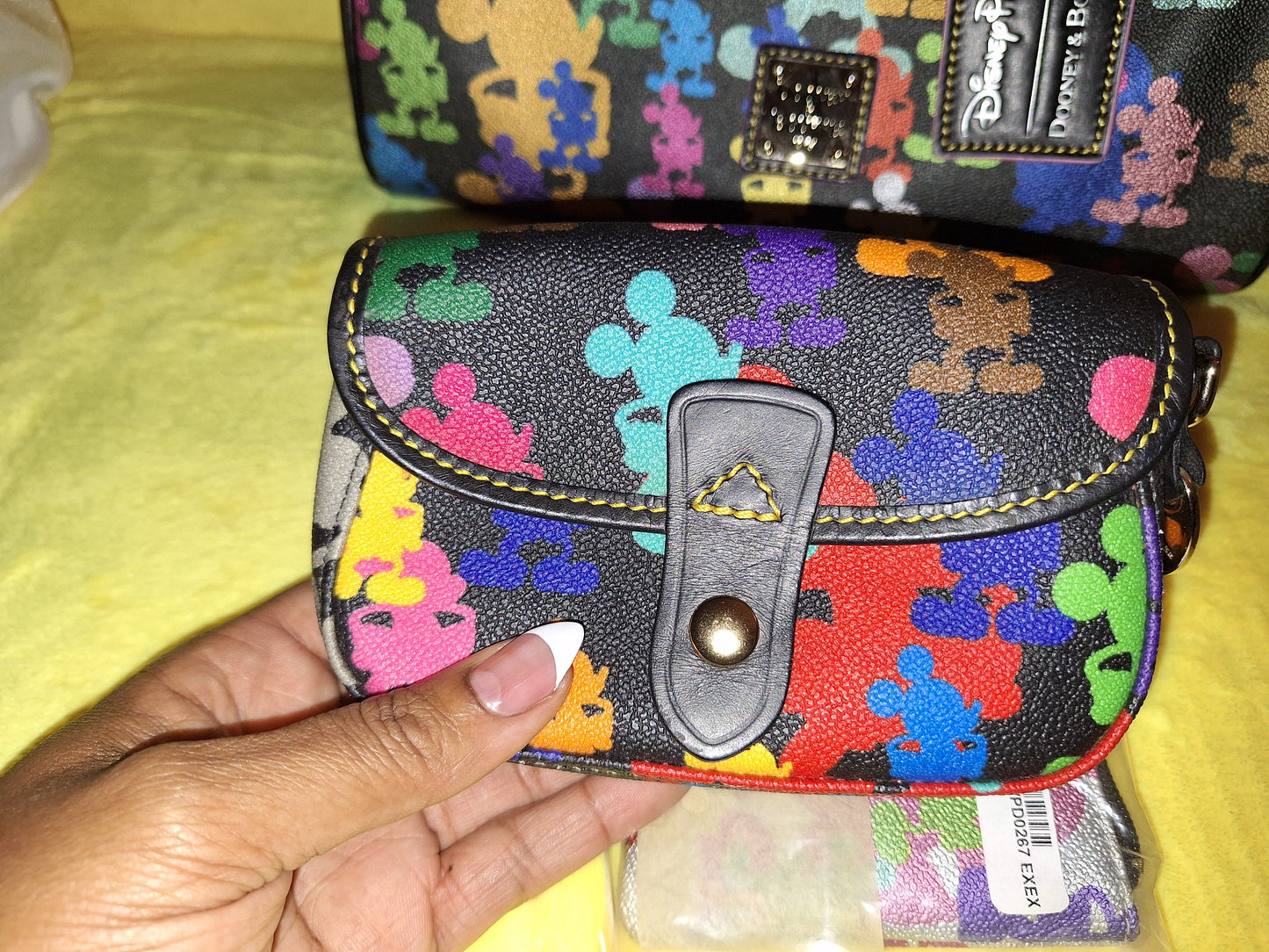 Dooney & Bourke Wonder Mickey 10th Anniversary Satchel - Black - NWT (Comes with 2 Matching Coin Purses - 1 Silver NWT & 1 Black EUC) - Price Includes Shipping