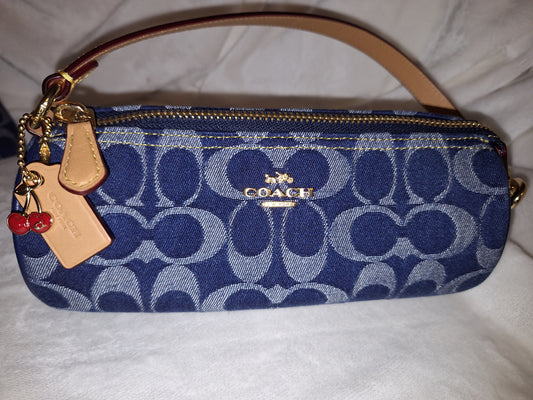 Coach Signature Denim Nolita Barrel - EUC - (Price Includes Shipping)