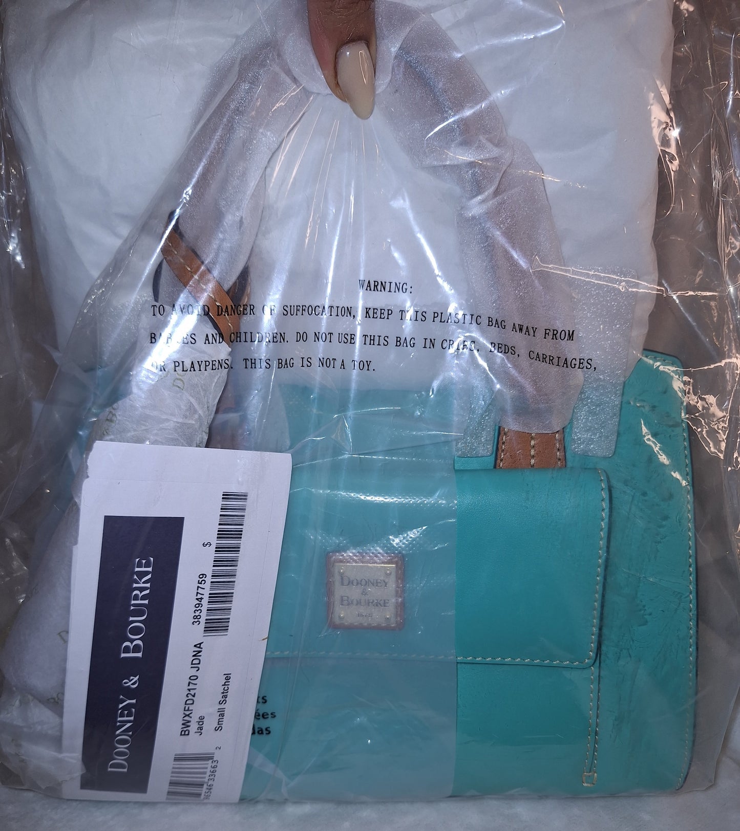 Dooney & Bourke Small Satchel - Jade - NWT (Price Includes Shipping)