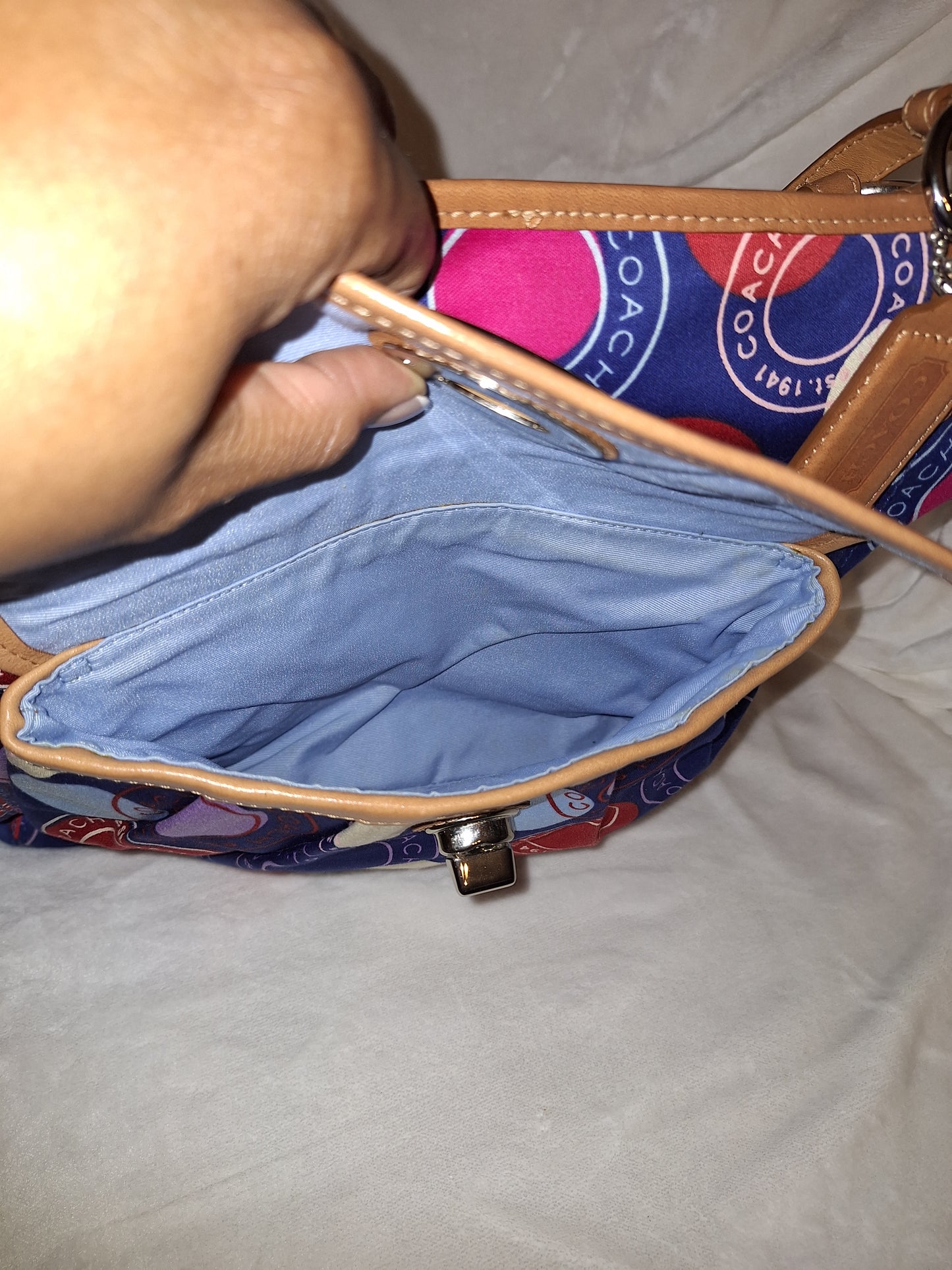 Coach 1941 Canvas Multicolor Tote & MatchingWristlet - EUC (Price Includes Shipping)