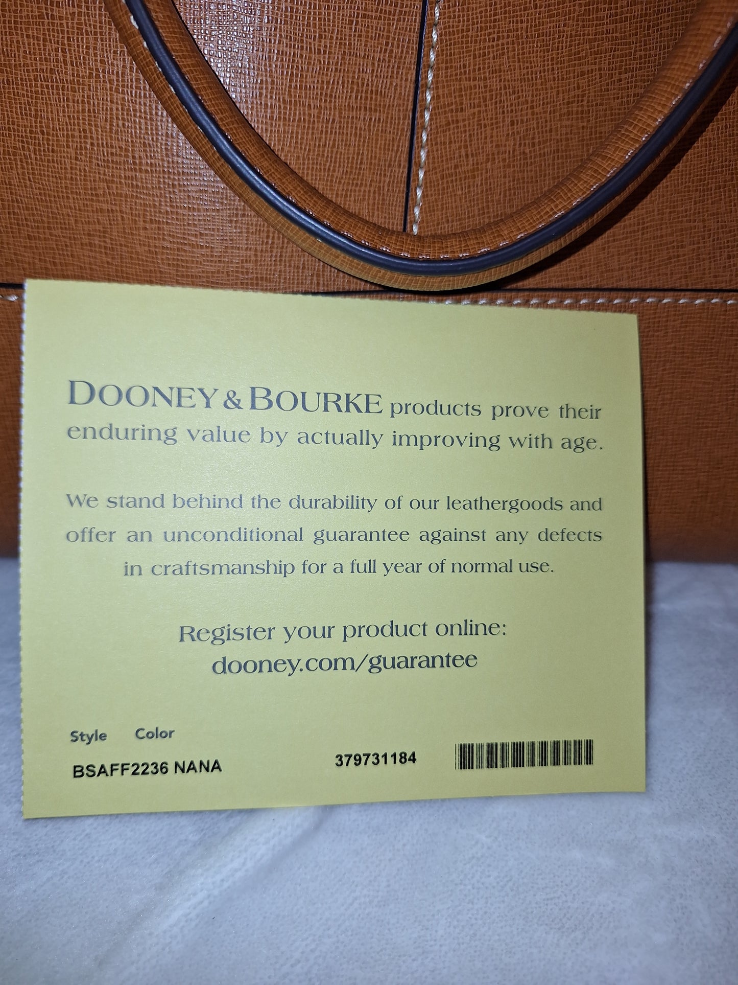 Dooney & Bourke Chelsea Shopper Satchel Bag - Natural - NWT - (Price Includes Shipping)