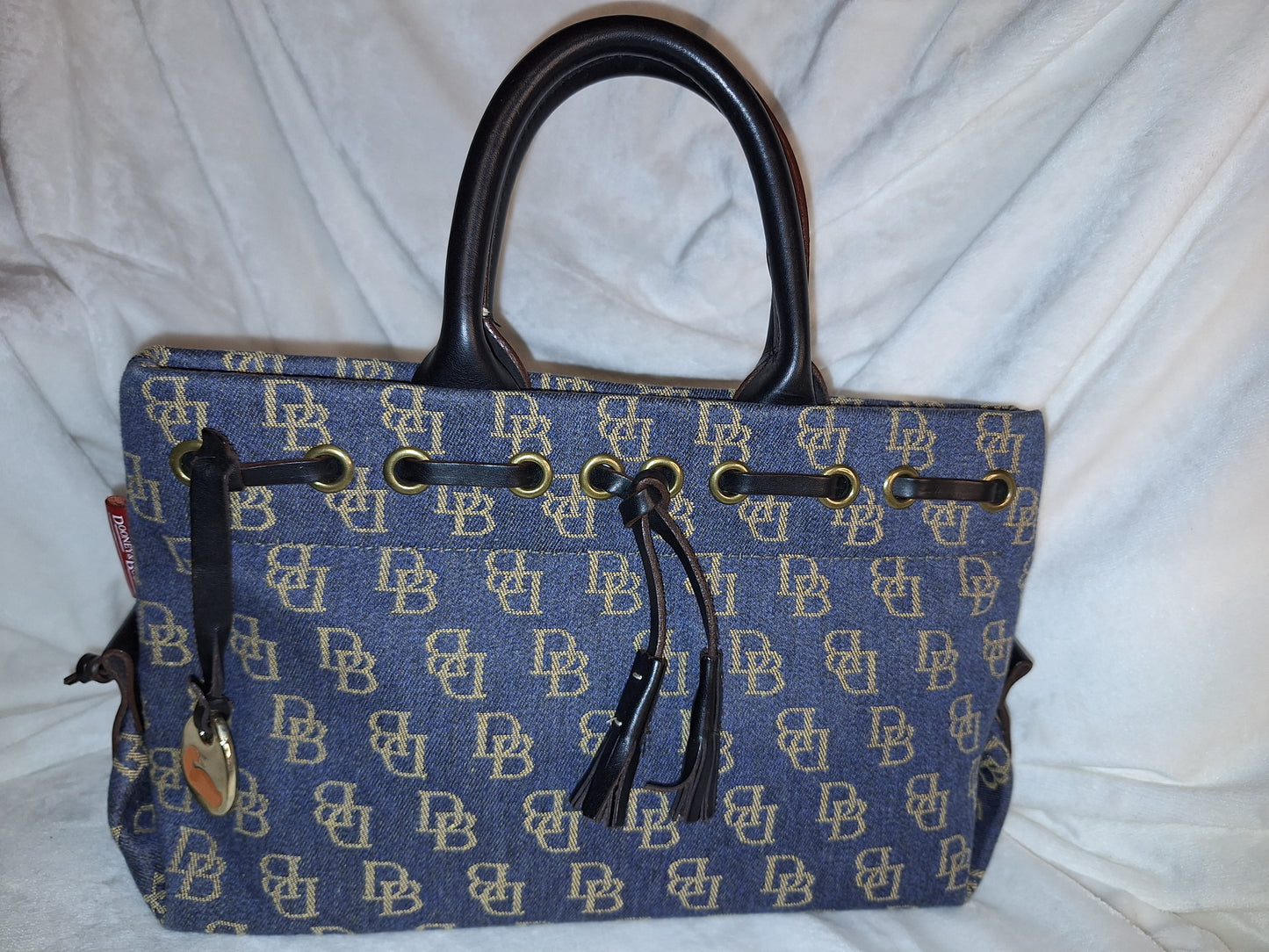 Dooney & Bourke Signature Denim Top Handle Tote/Satchel - EUC (Price Includes Shipping)