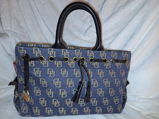Dooney & Bourke Signature Denim Top Handle Tote/Satchel - EUC (Price Includes Shipping)