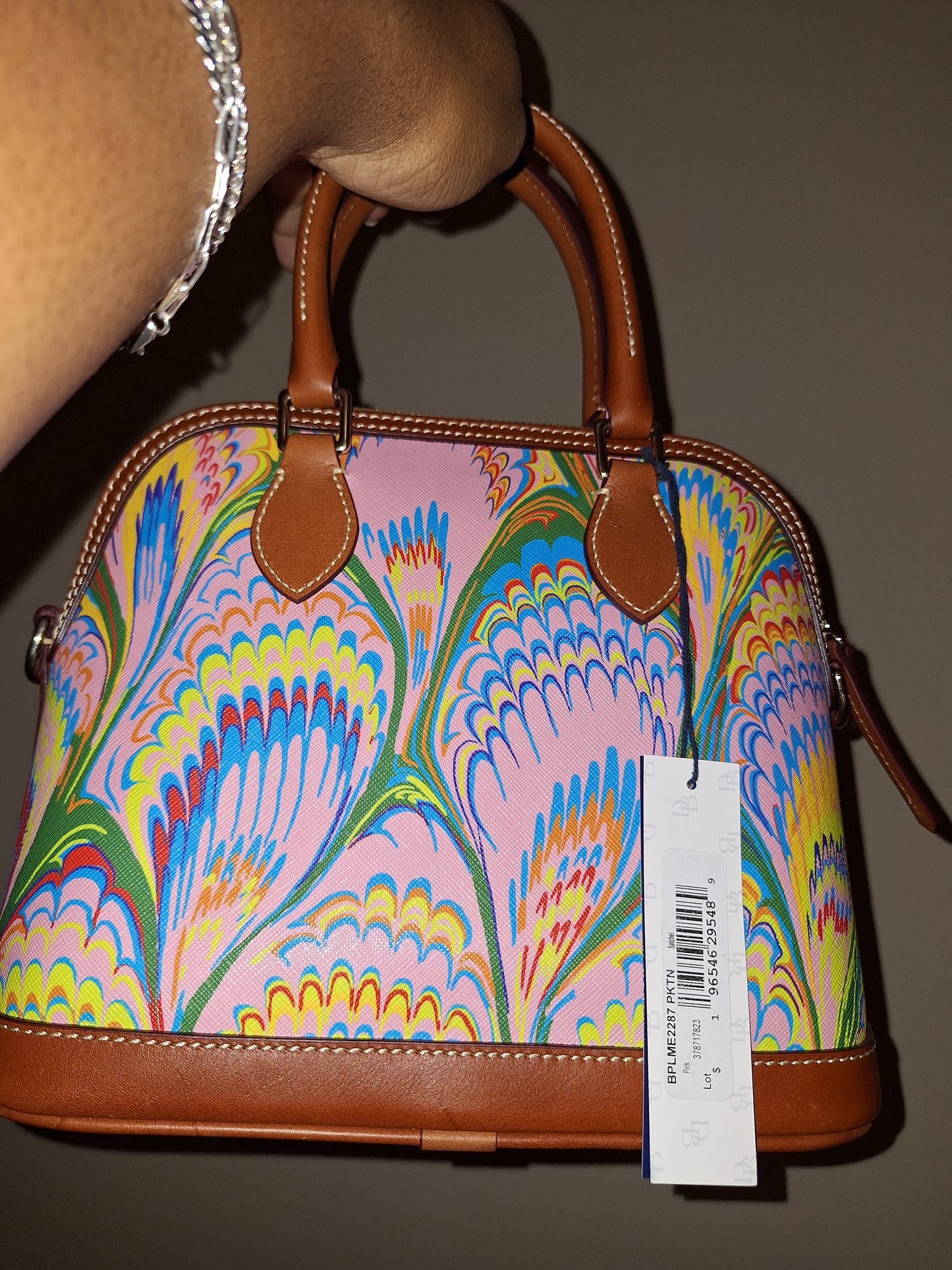 Dooney & Bourke Plumes Satchel - Pink - NWT - (Price Includes Shipping)