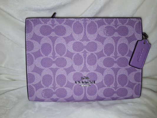 Coach Slim Crossbody - Signature Canvas - Iris - NWT (Price Includes Shipping)