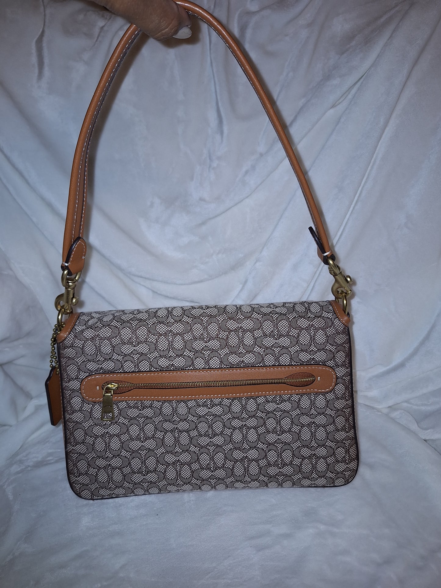 Coach Signature Jacquard Soft Tabby & Matching Wallet - Burnished Amber - NWT (Price Includes Shipping)