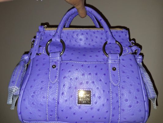 Dooney & Bourke Periwinkle Ostrich Satchel - NWT (Price Includes Shipping)