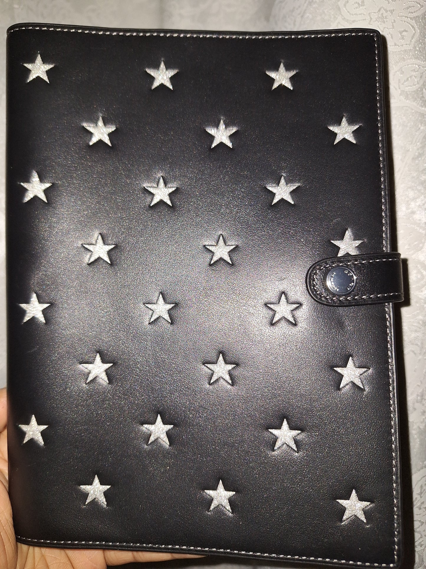 Coach Notebook - Leather - Black/Silver - NWOT (Price Includes Shipping)