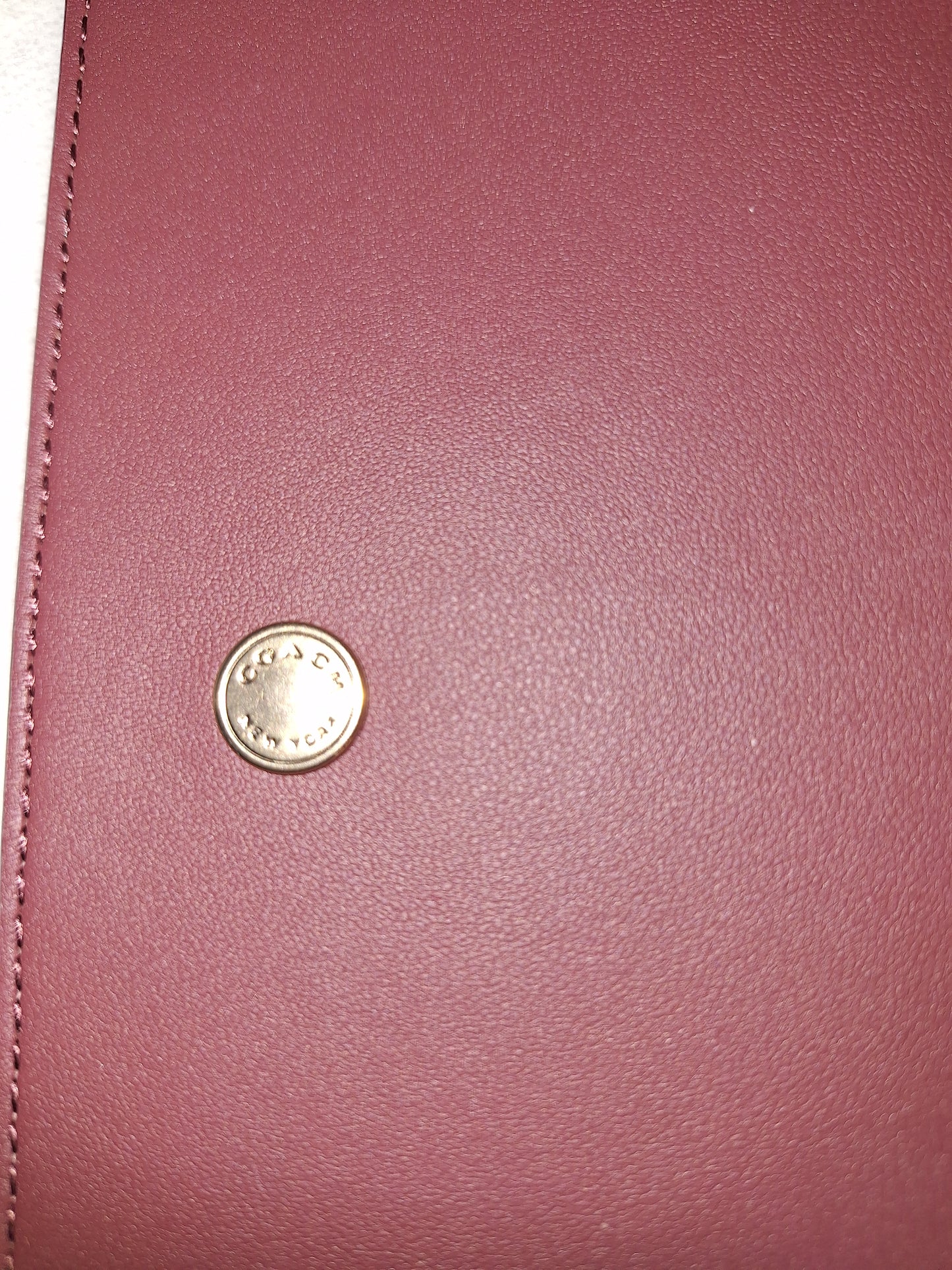 Coach Notebook - Pink Cherry Canvas - NWOT - Includes Dupe Amazon Card Holder (Price Includes Shipping)
