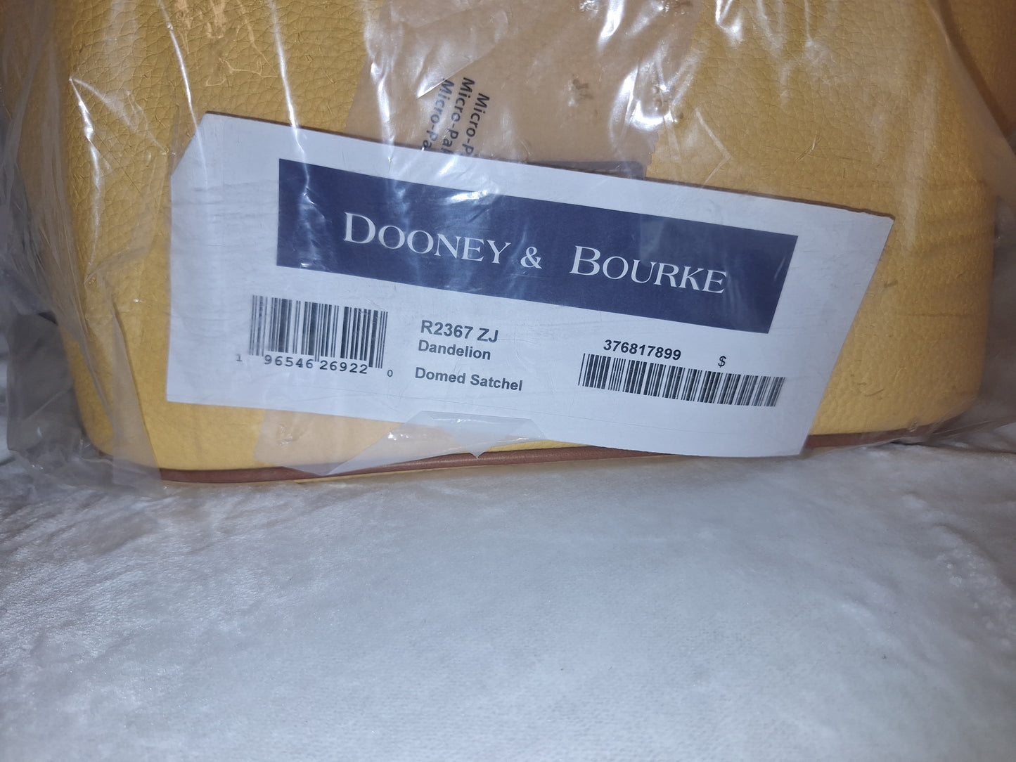 Dooney & Bourke Domed Satchel - Dandelion - NWT (Price Includes Shipping)