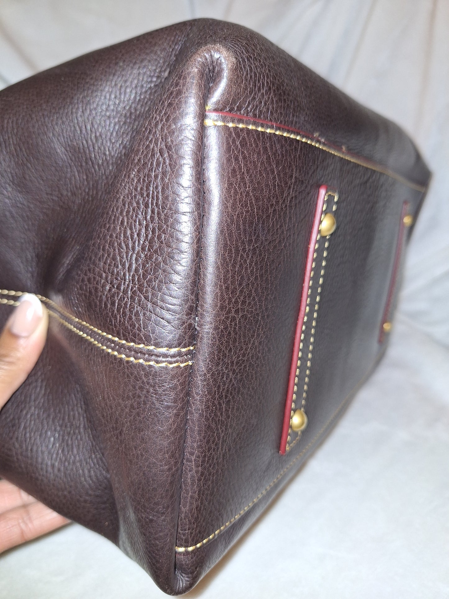 Dooney & Bourke Florentine Medium Russell - Brown T'moro  - EUC (Price Includes Shipping)