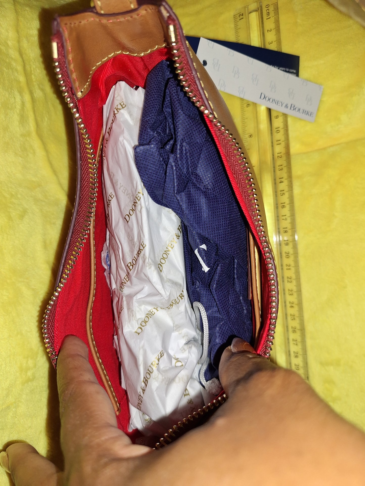 Dooney & Bourke Florentine Leather Baguette - Natural - NWT (Price Includes Shipping)