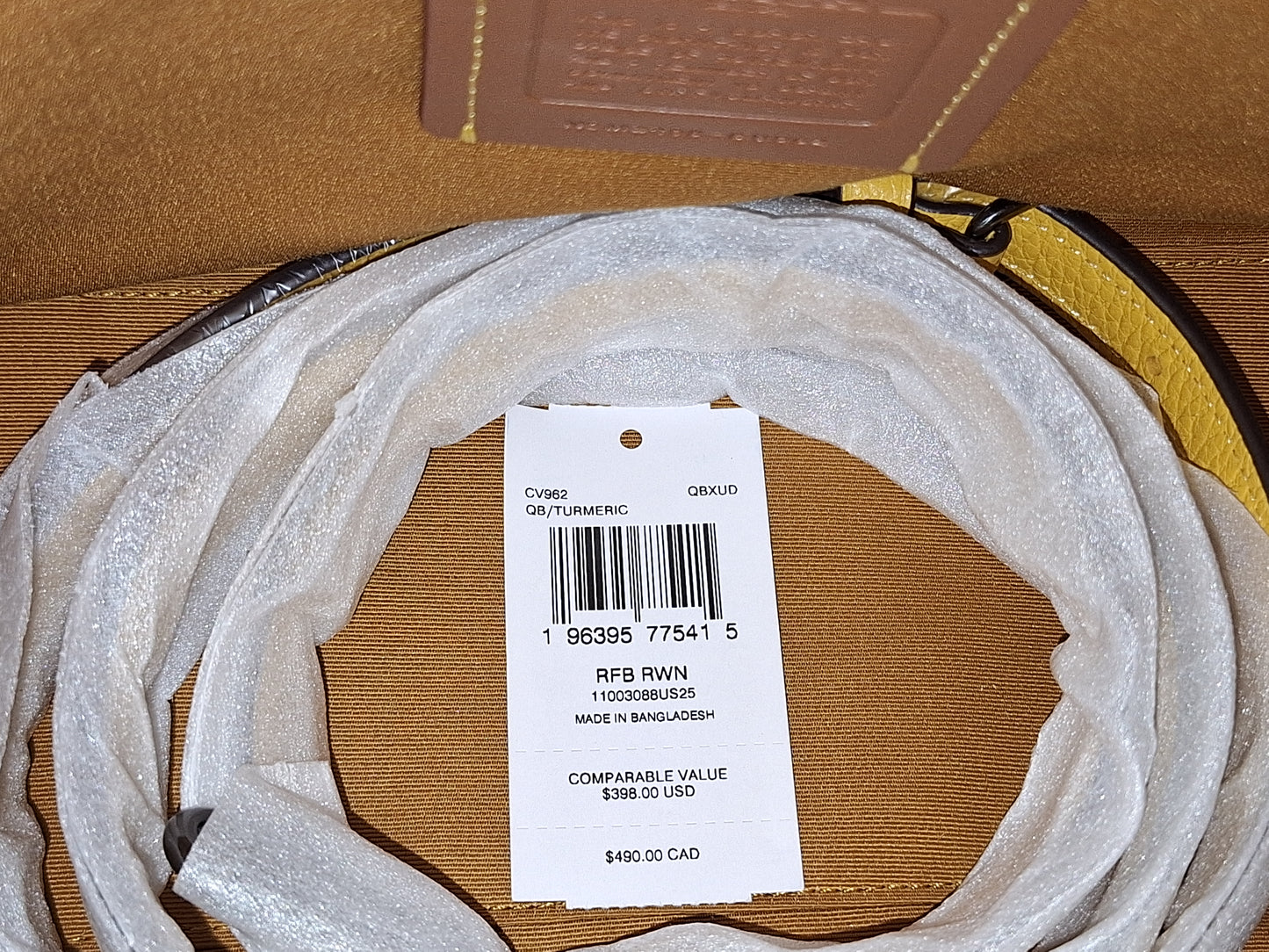 Coach Rowan Satchel - Tumeric  - GUC - (Price Includes Shipping)