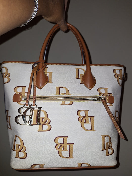 Dooney & Bourke Monogram Top Handle Tote - Bone - NWT (Price Includes Shipping)
