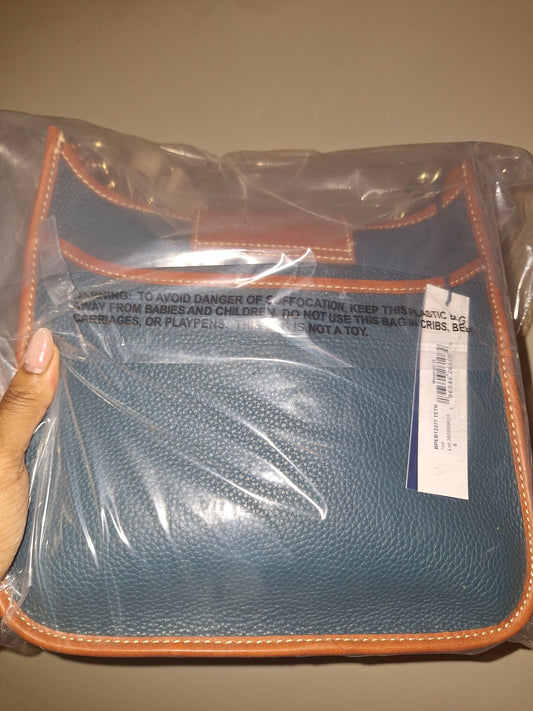 Dooney & Bourke Messenger 28 w/Turnlock - Teal - NWT (Price Includes Shipping)