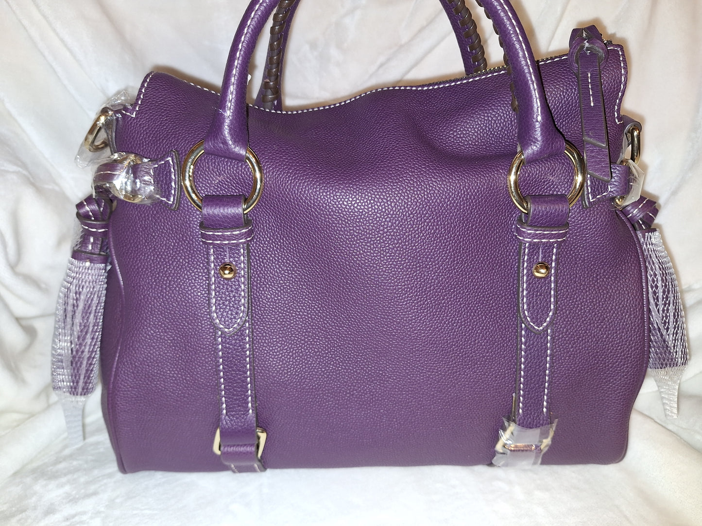 Dooney & Bourke Leather Satchel - Purple - NWT (Price Includes Shipping)