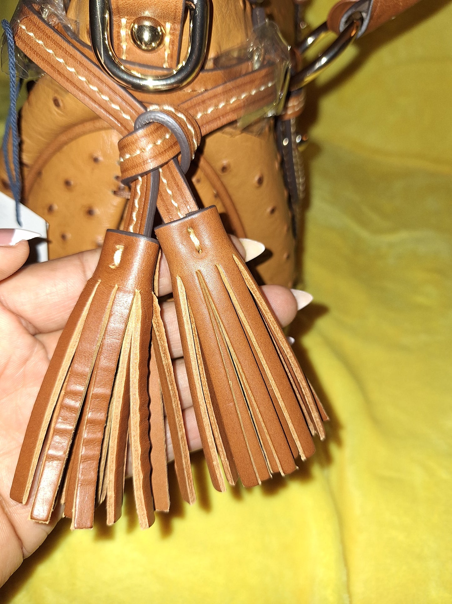 Dooney & Bourke Large Leather Satchel - Caramel - NWT - Price Includes Shipping