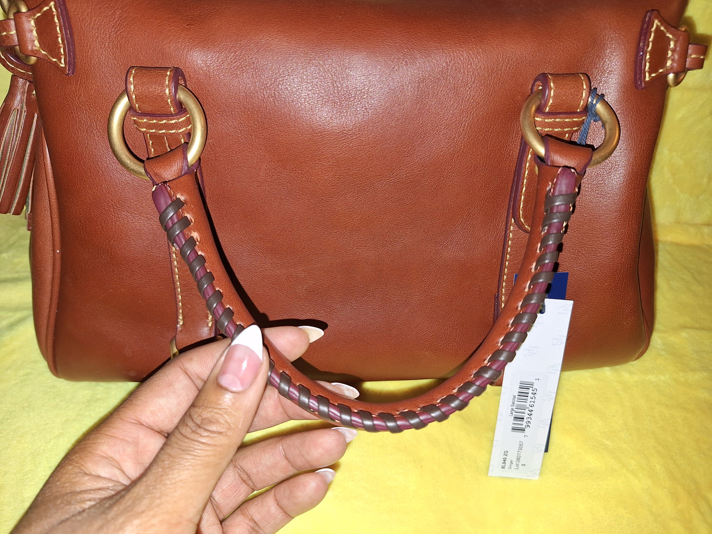 Dooney & Bourke (Large)  Florentine Leather Satchel & Matching Wallet - Ginger - NWT - Price Includes Shipping