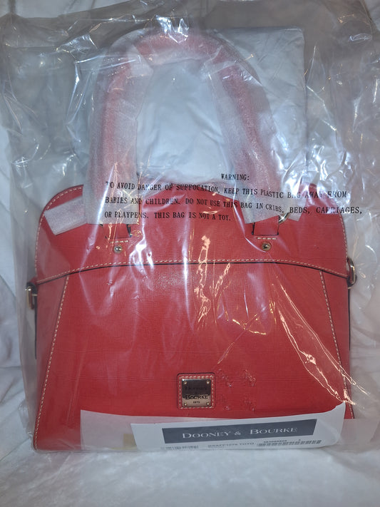 Dooney & Bourke Saffiano Cameron Satchel - Tomato - NWT (Price Includes Shipping)