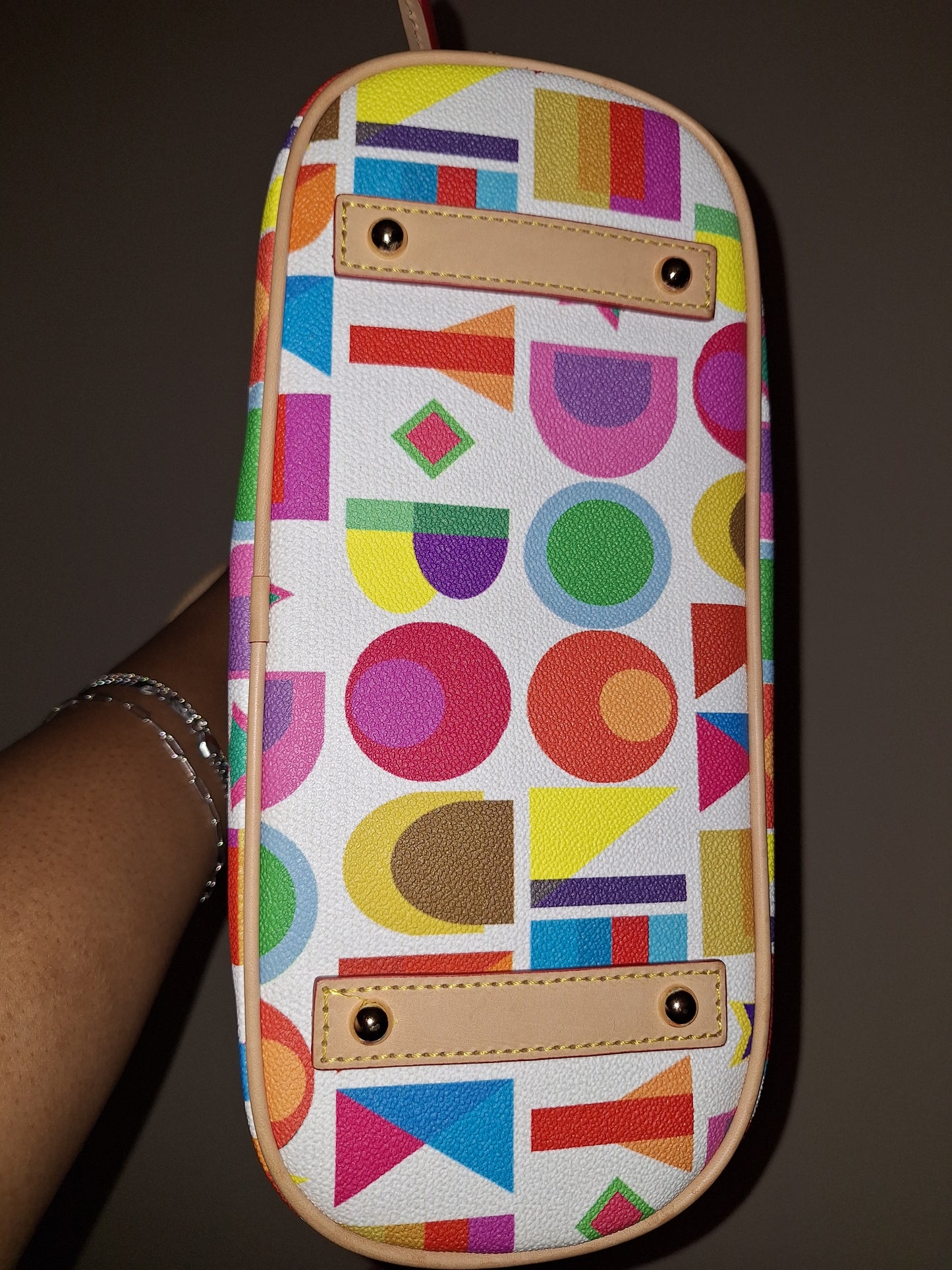 Dooney & Bourke Art Deco Satchel - White - EUC (Price Includes Shipping)