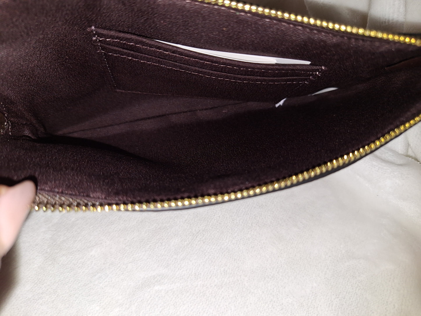 Coach Large Corner Zip - Signature Canvas - Brown/Black - NWT (Price Includes Shipping)