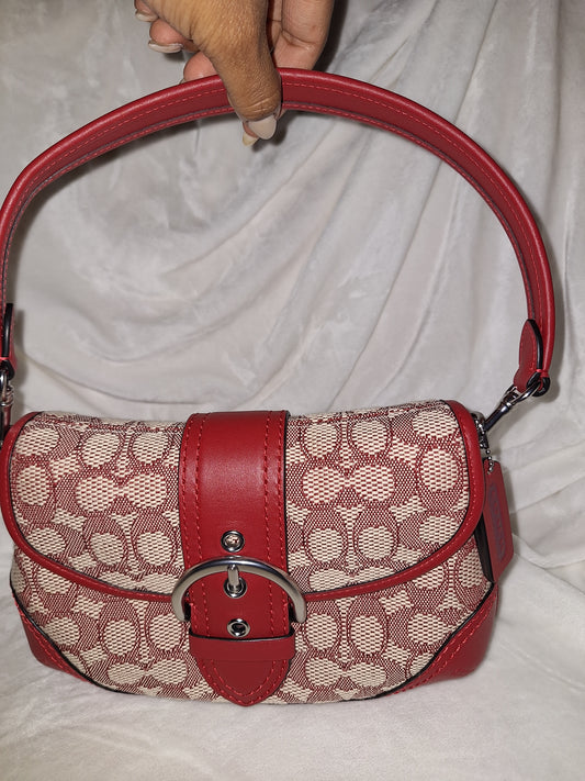 Coach Signature Jacquard Soho - Ruby - NWT (Price Includes Shipping)